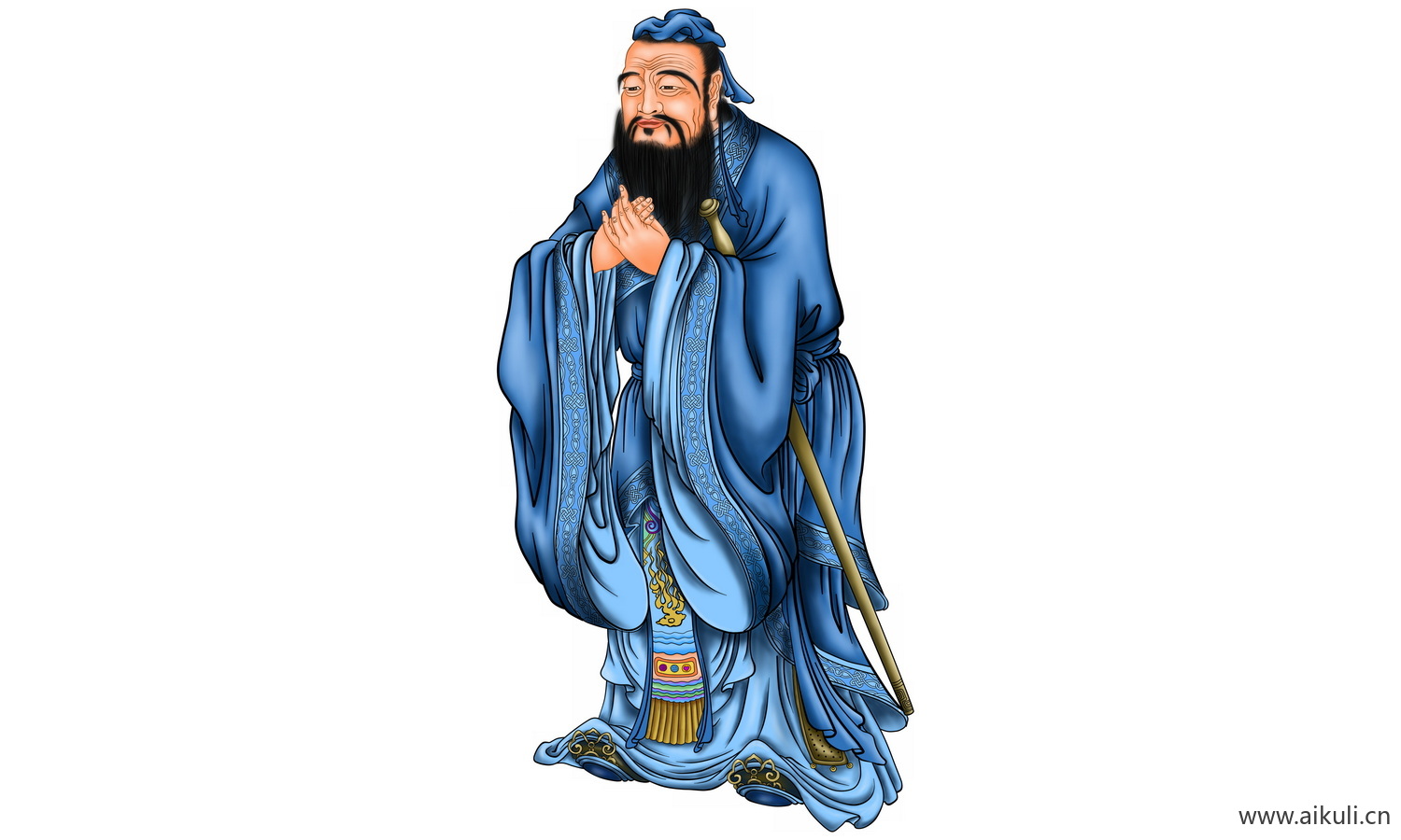 手绘古风人物 名人人物PNG-A素材