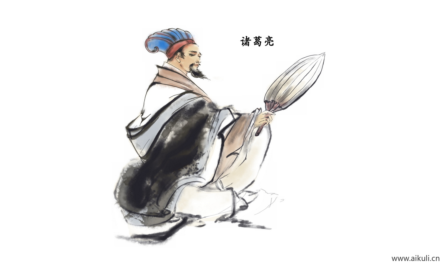 手绘人物 古代名人人物PNG-A素材