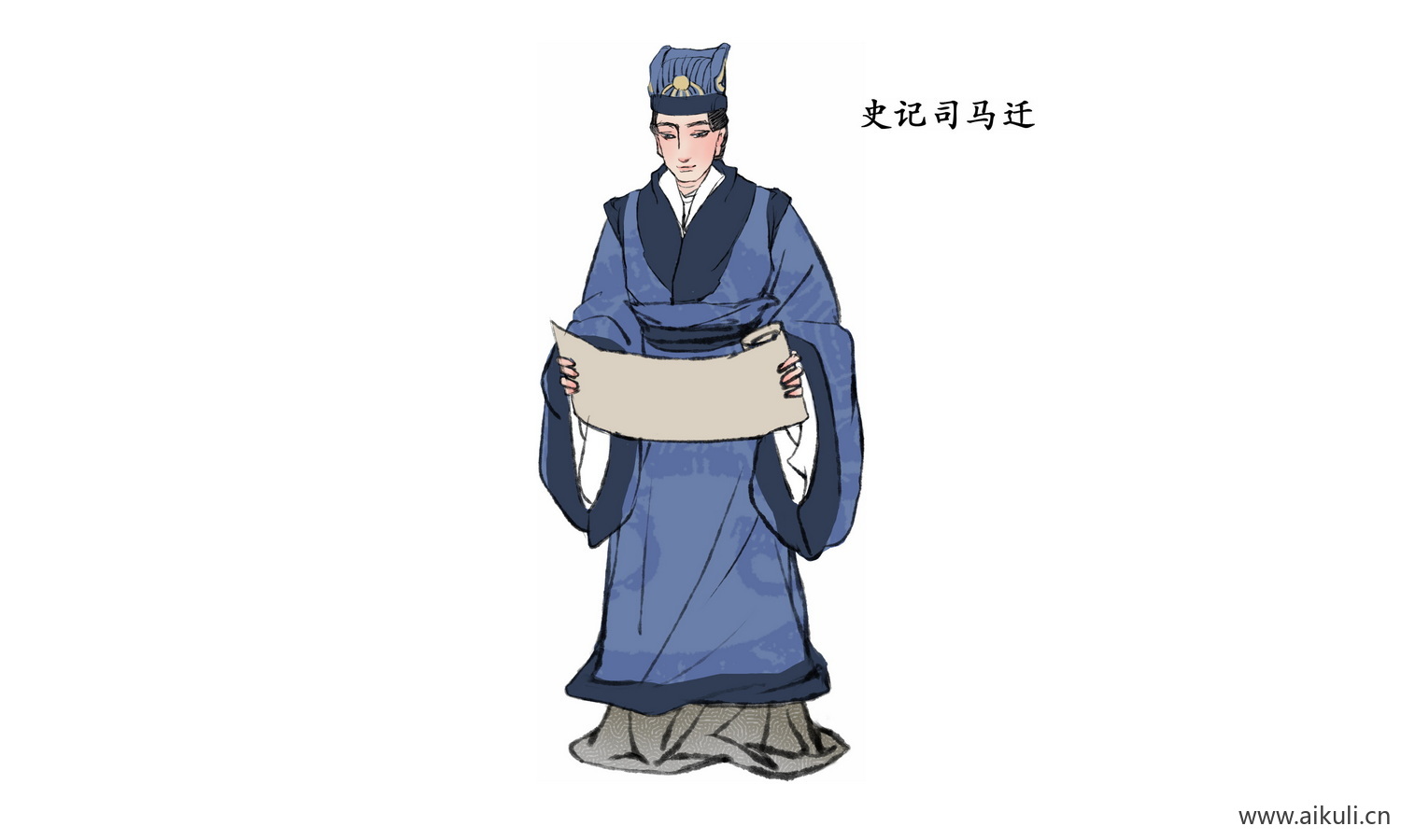 中式古风人物N古风人物素材 古代名人PNG素材