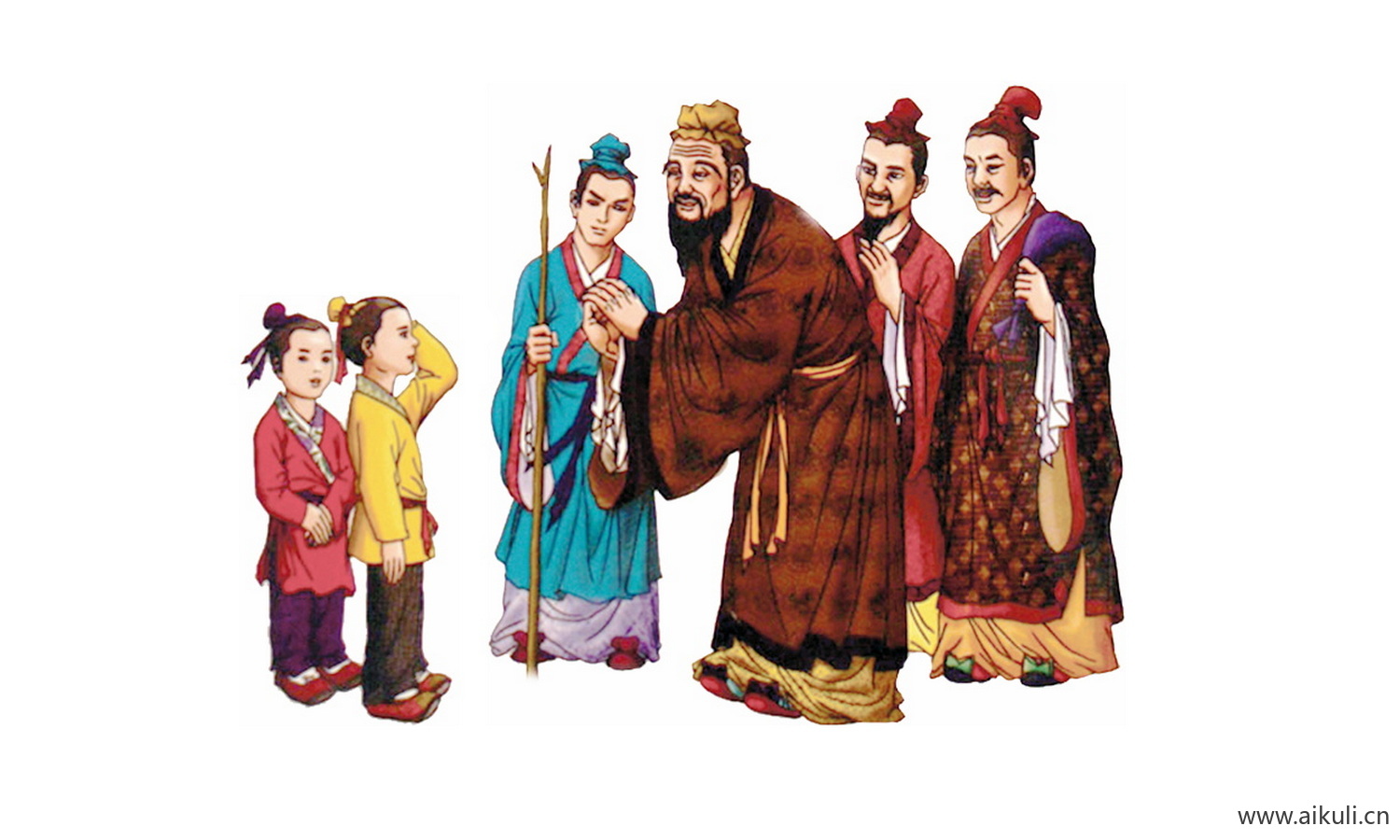 手绘古风人物 名人人物PNG-T素材