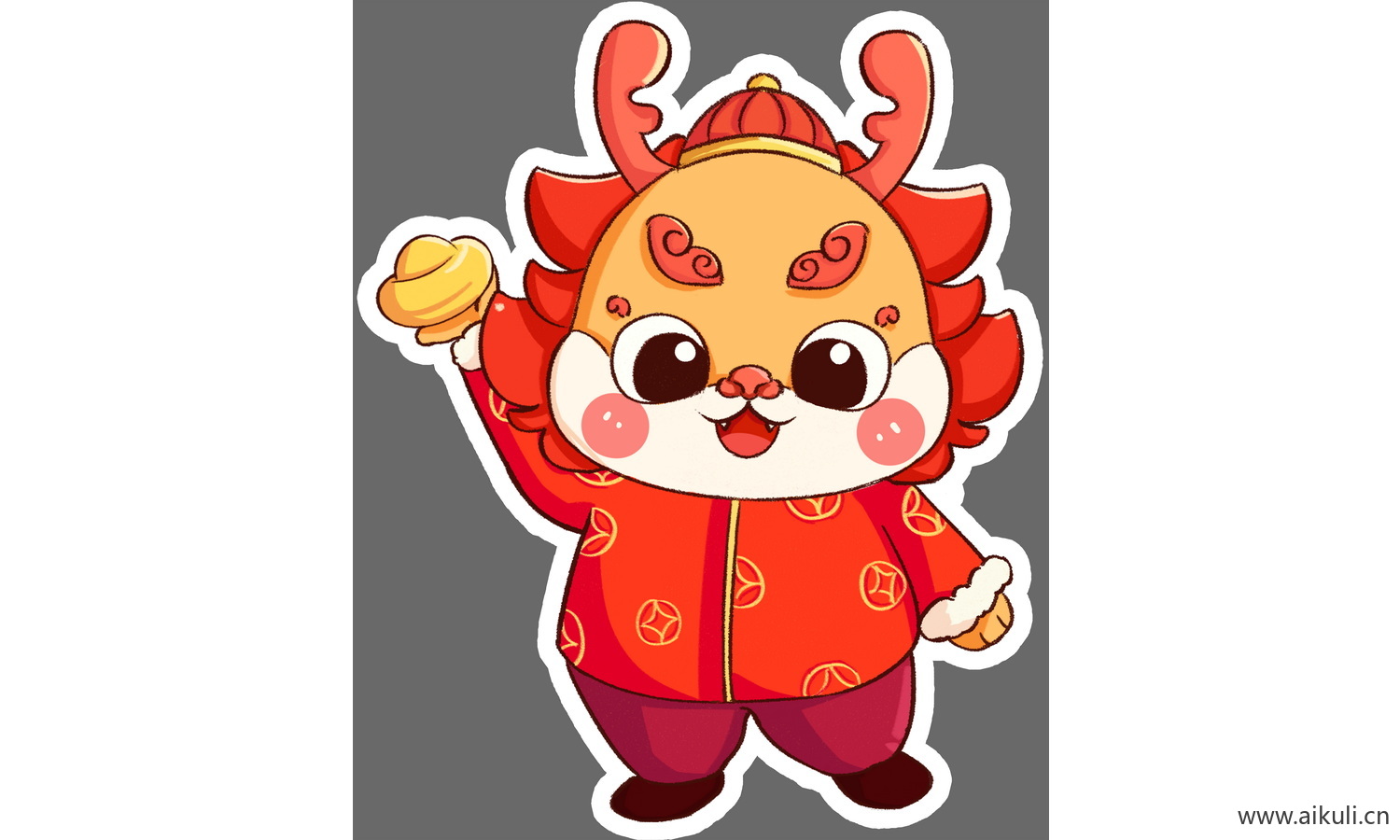 卡通小龙人大头贴抠图Y素材PSD免扣素材