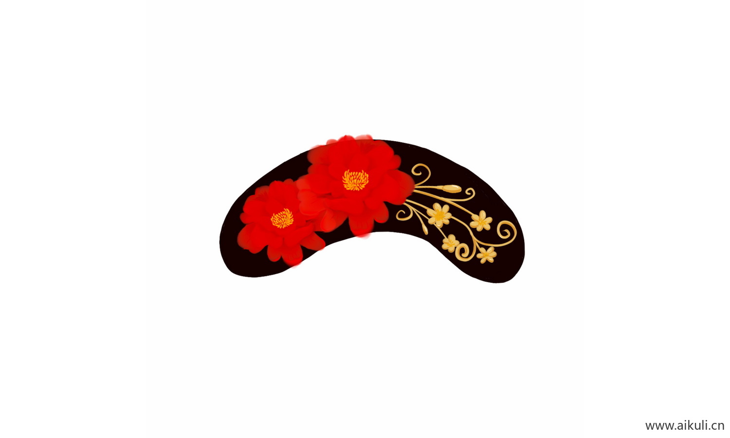 宫廷凤冠后妃华丽头饰头饰Q-PNG免扣素材