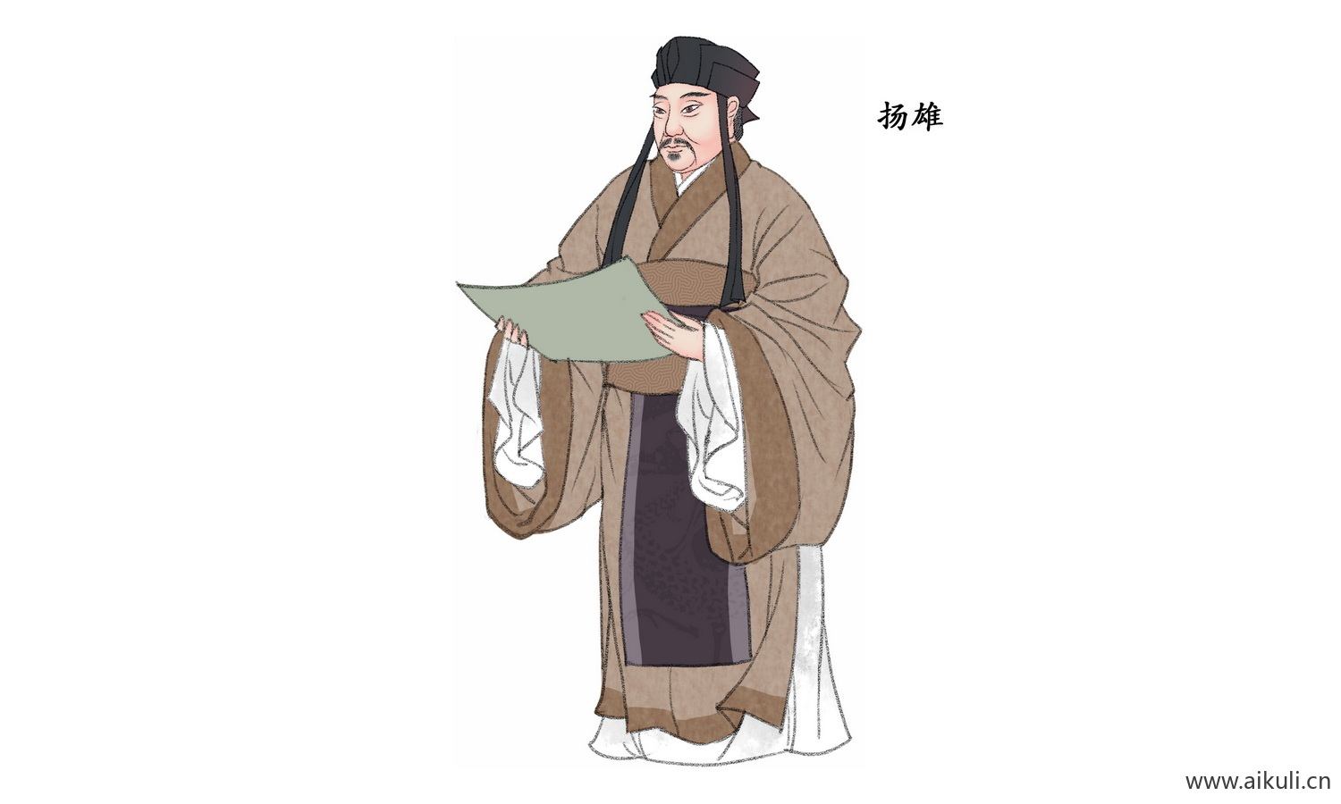 古代名人PNG素材中式古风人物U素材