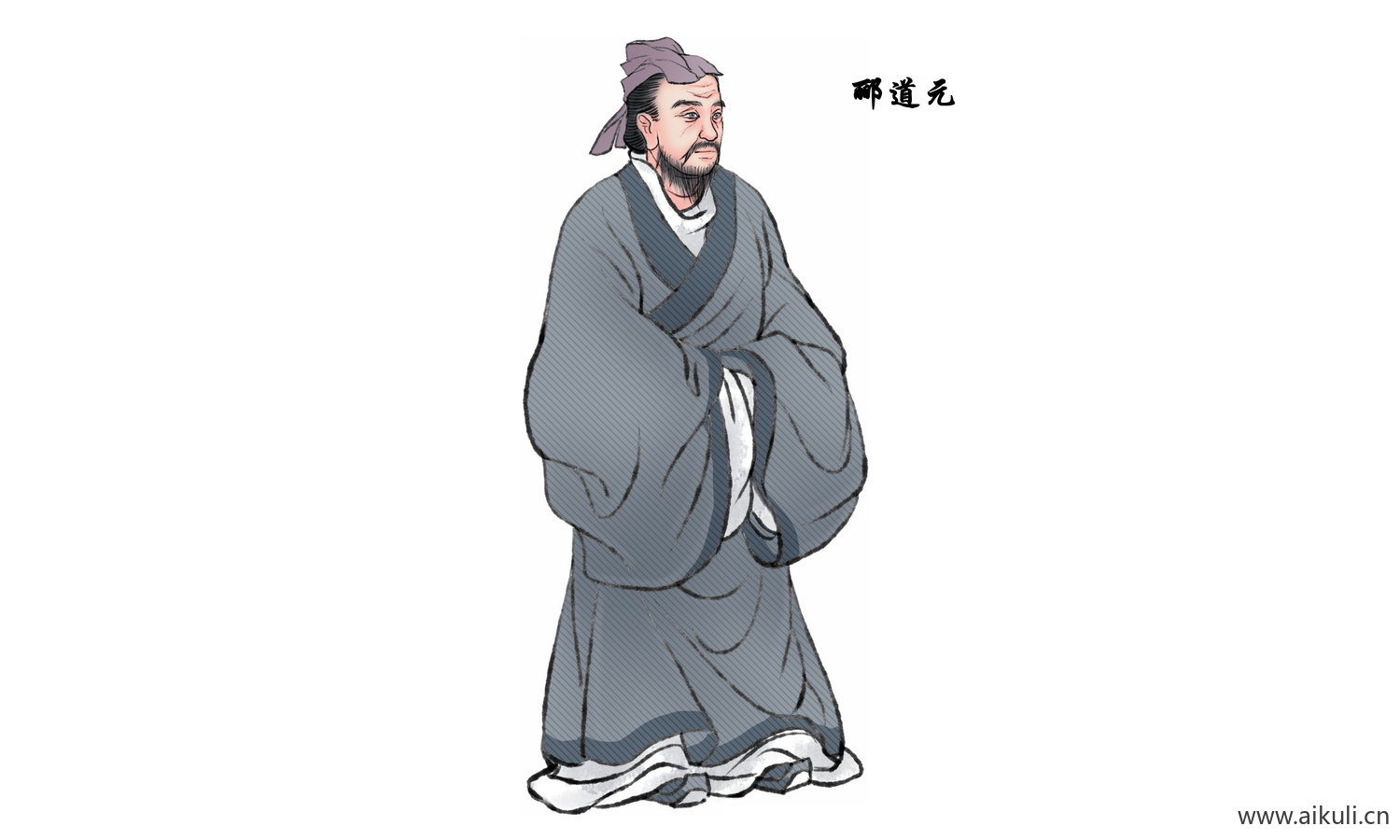 手绘人物 古代名人人物PNG-D素材