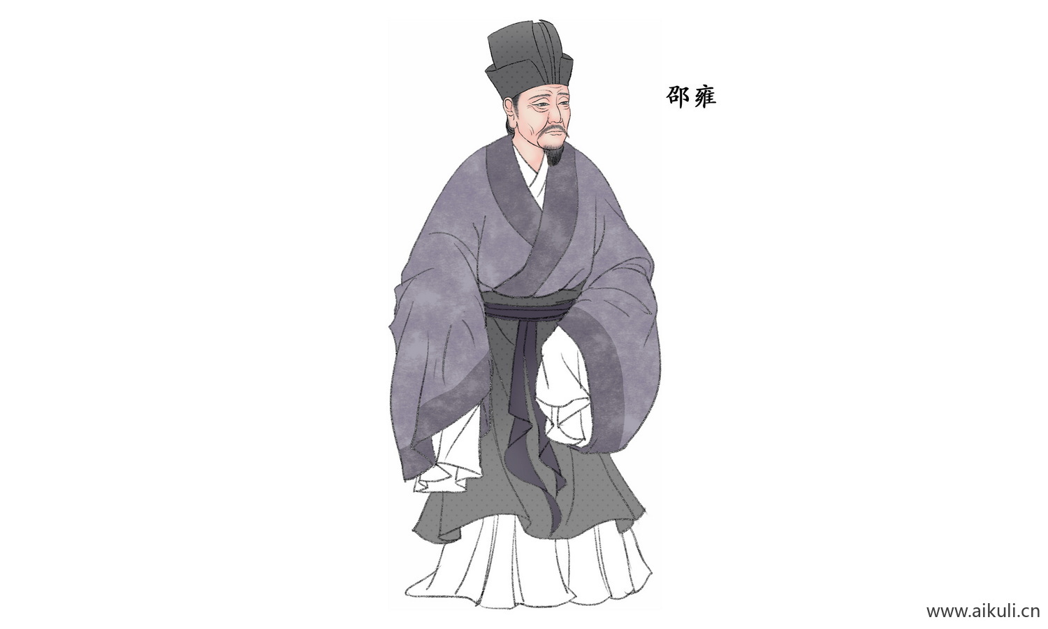 古代名人PNG素材中式古风人物Q素材