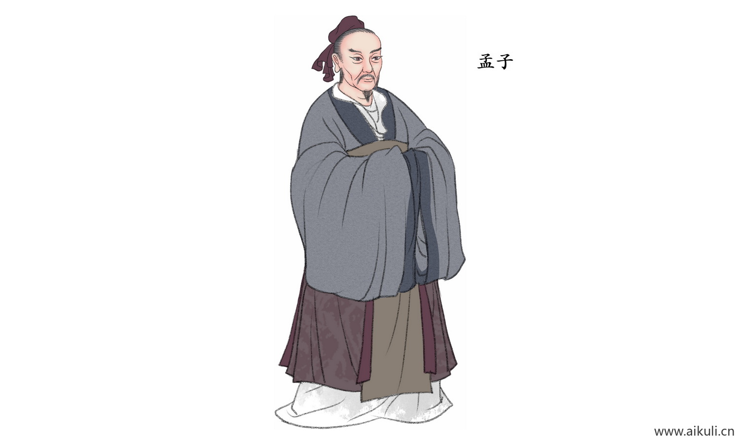 古代名人PNG素材中式古风人物N素材