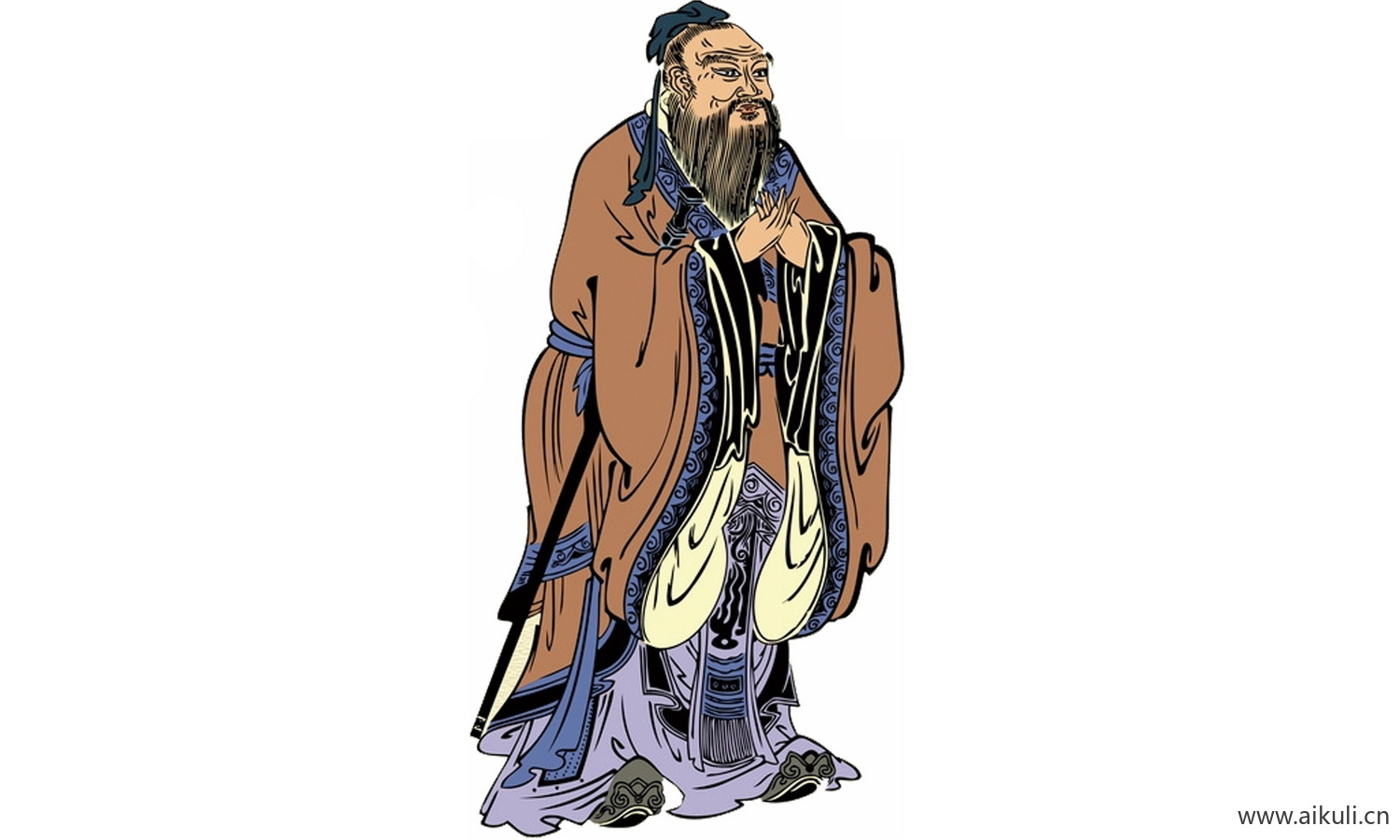 手绘人物 古代名人人物PNG-P素材