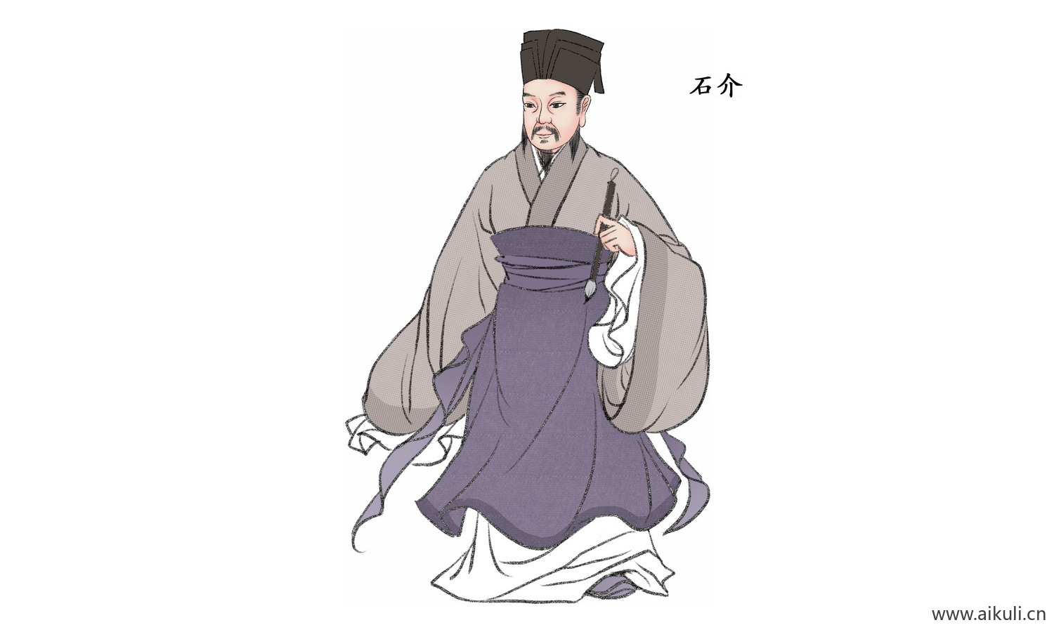 古代名人PNG素材中式古风人物O素材