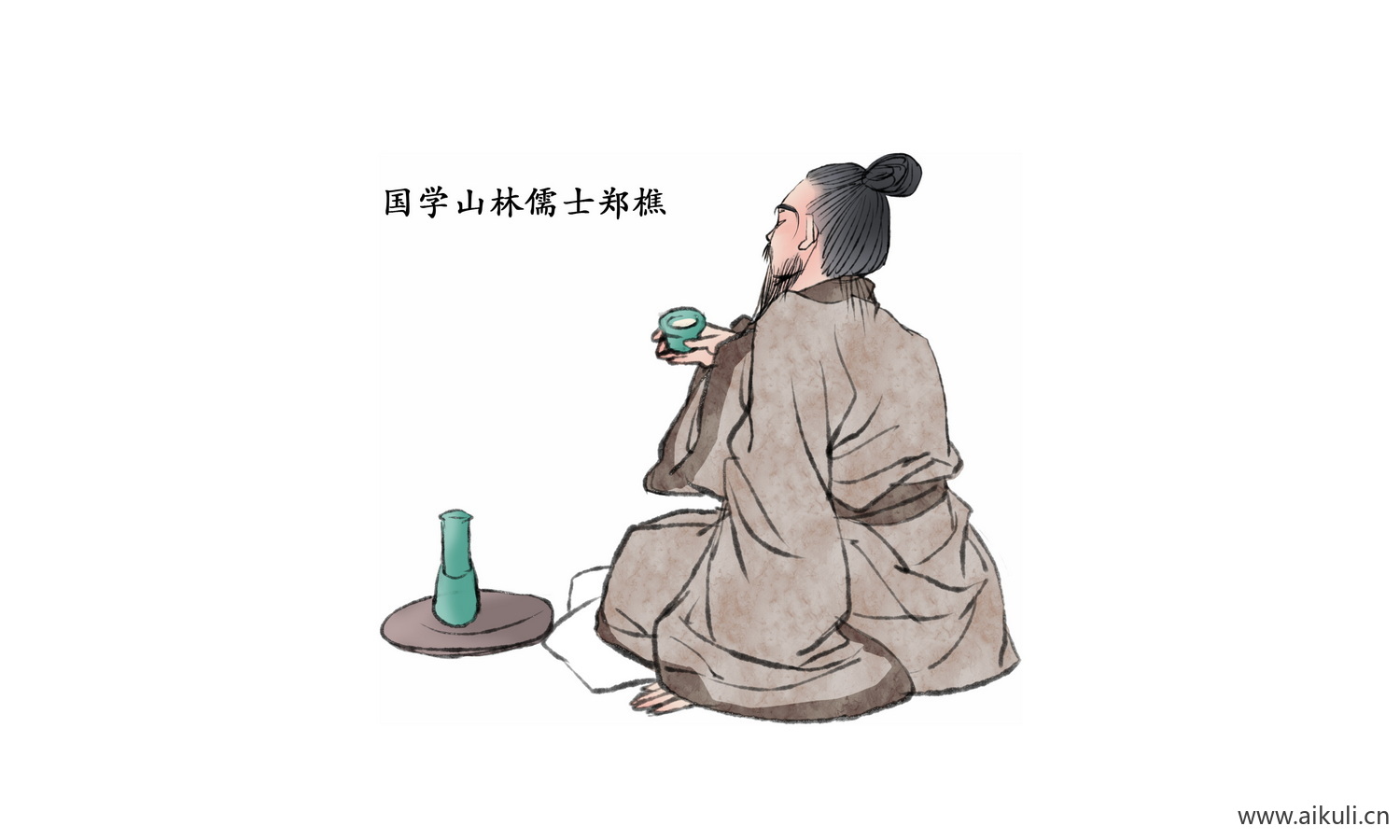 手绘人物 古代名人人物PNG-J素材