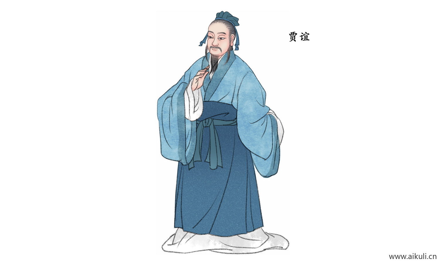 古代名人PNG素材中式古风人物R素材