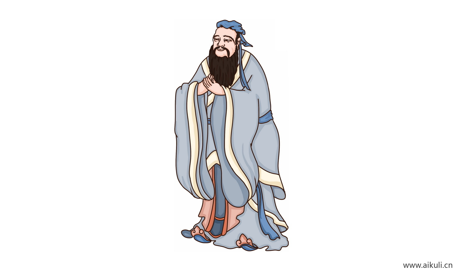 手绘人物 古代名人人物PNG-L素材