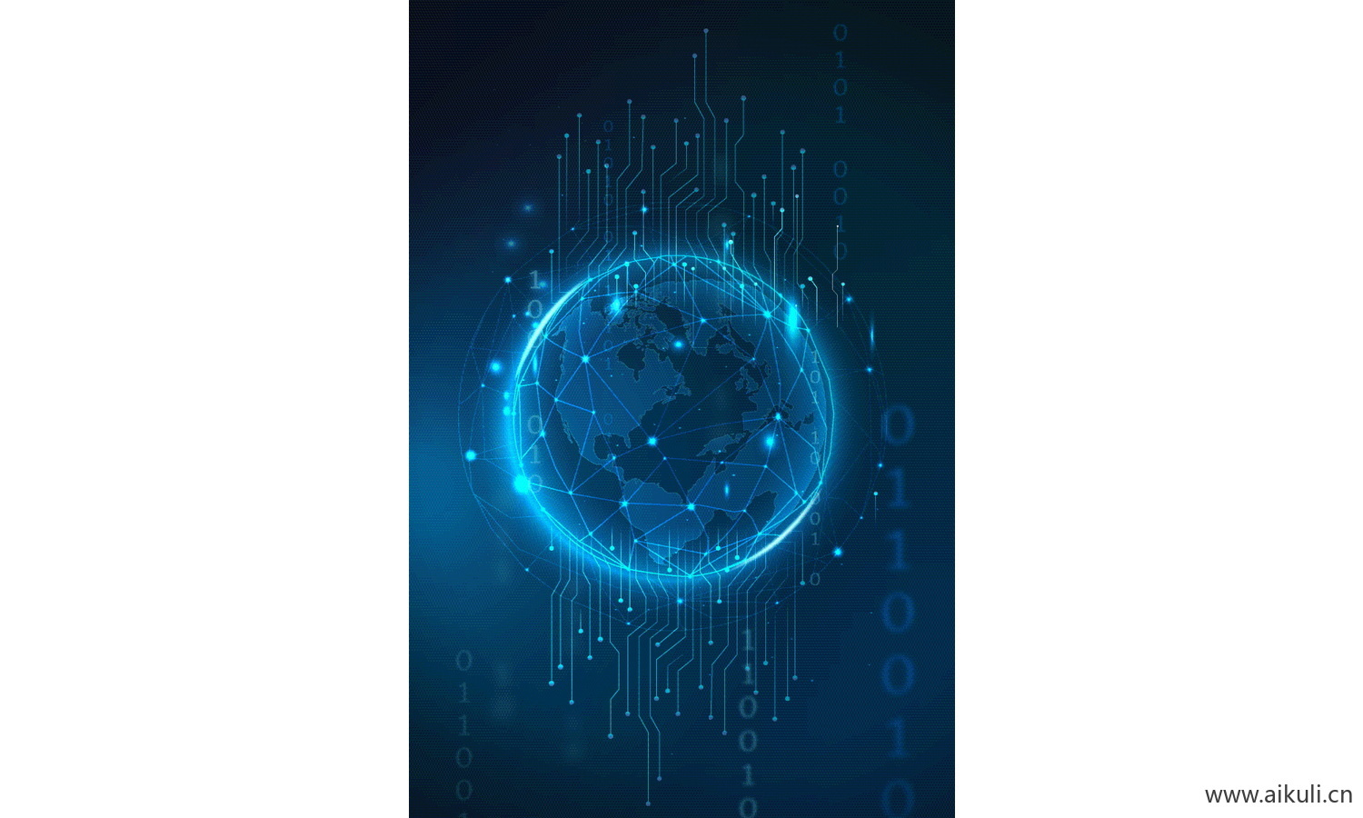 题数字艺术科技大数据EPS-E矢量图