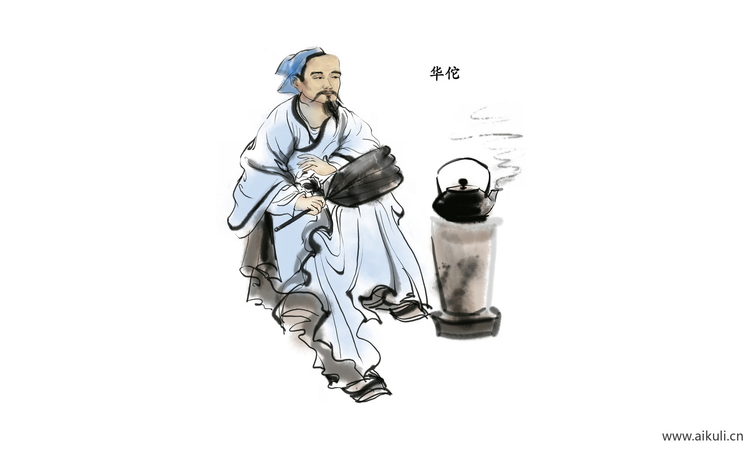 手绘人物 古代名人人物PNG-B素材