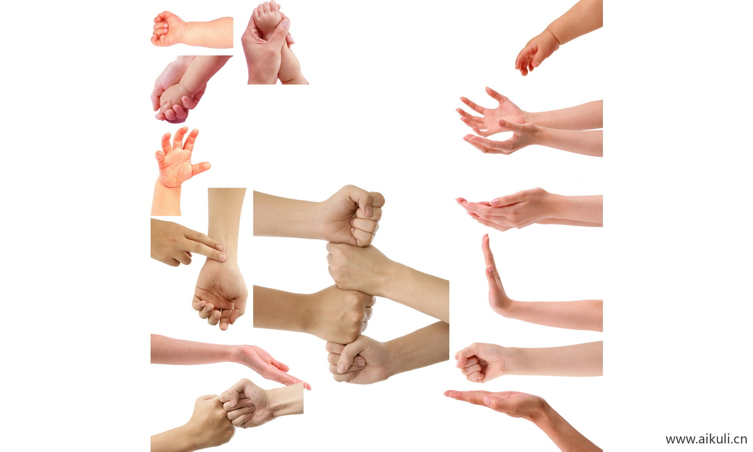 人物各种手势PSD免抠