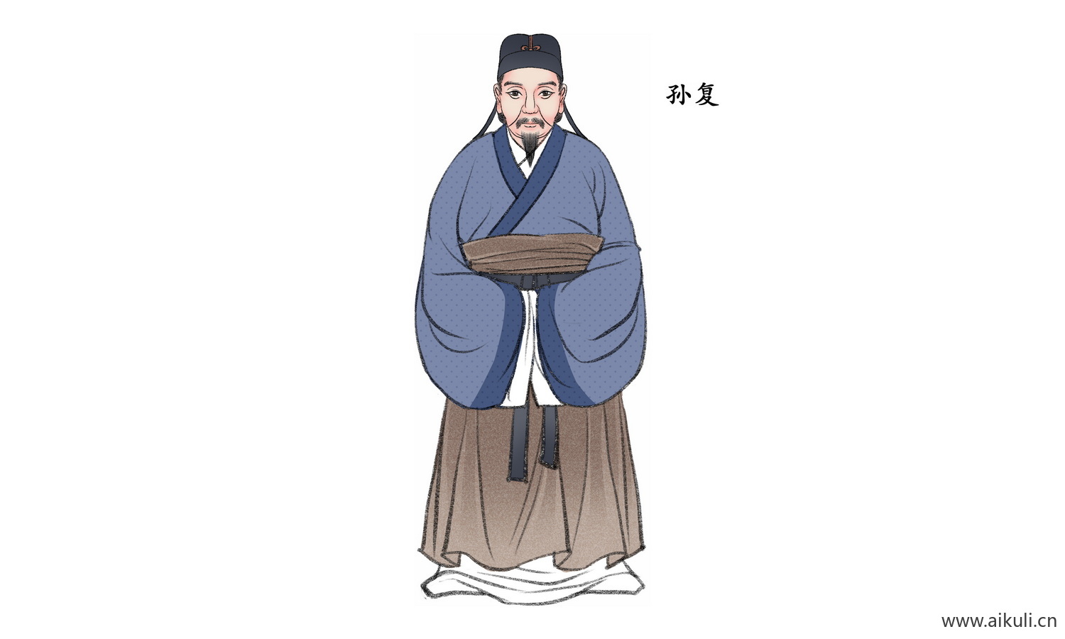 古代名人PNG素材中式古风人物K素材