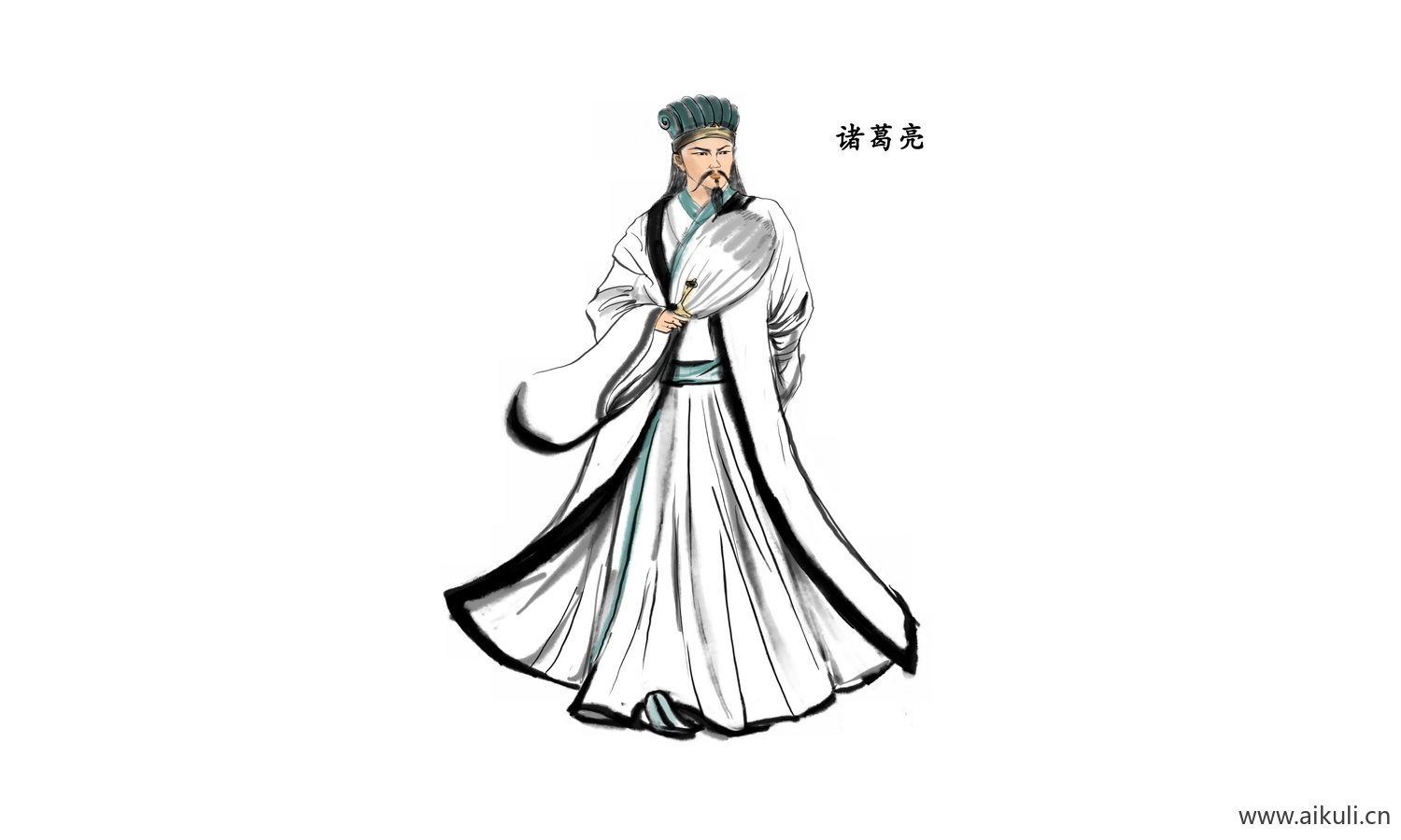 手绘人物 古代名人人物PNG-R名人名医素材