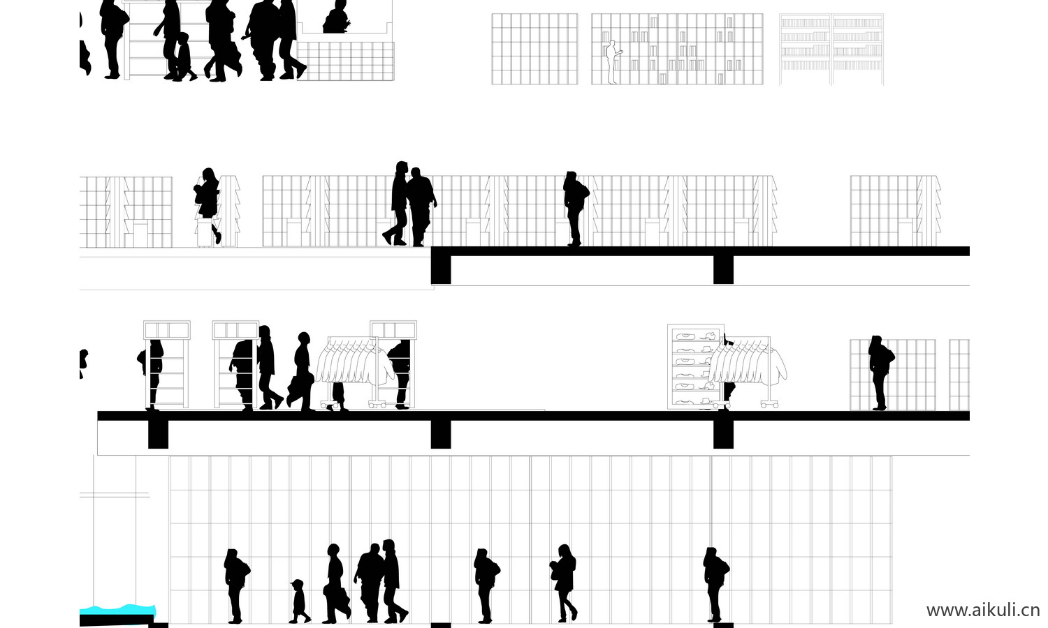 货架书架报告厅桌椅组合楼梯