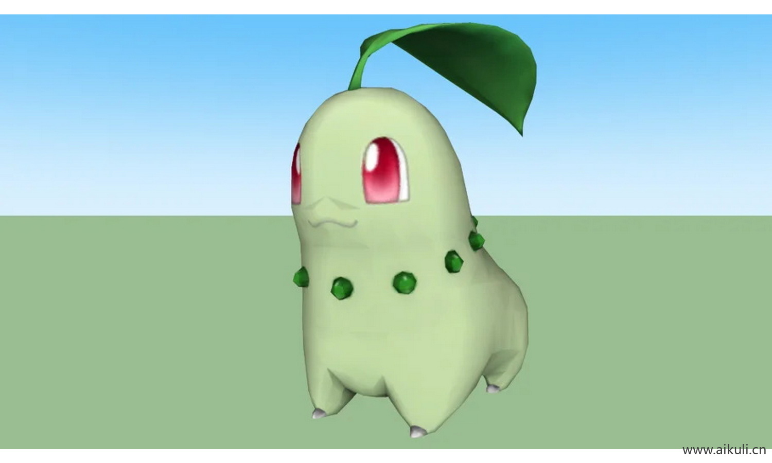 口袋妖怪Chikorita＃3D