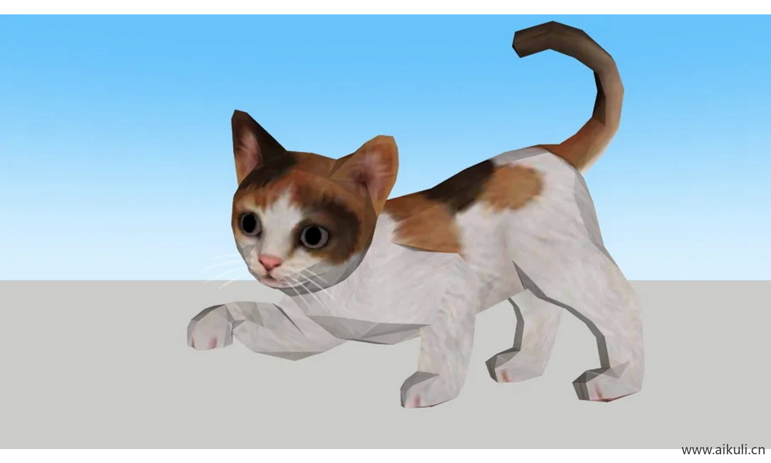 3D猫模型