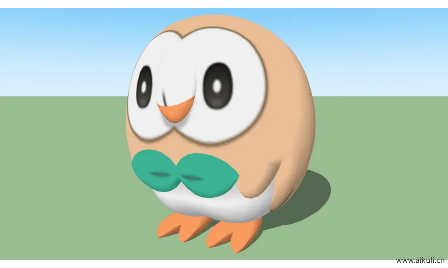 卡通动物小鸟Rowlet