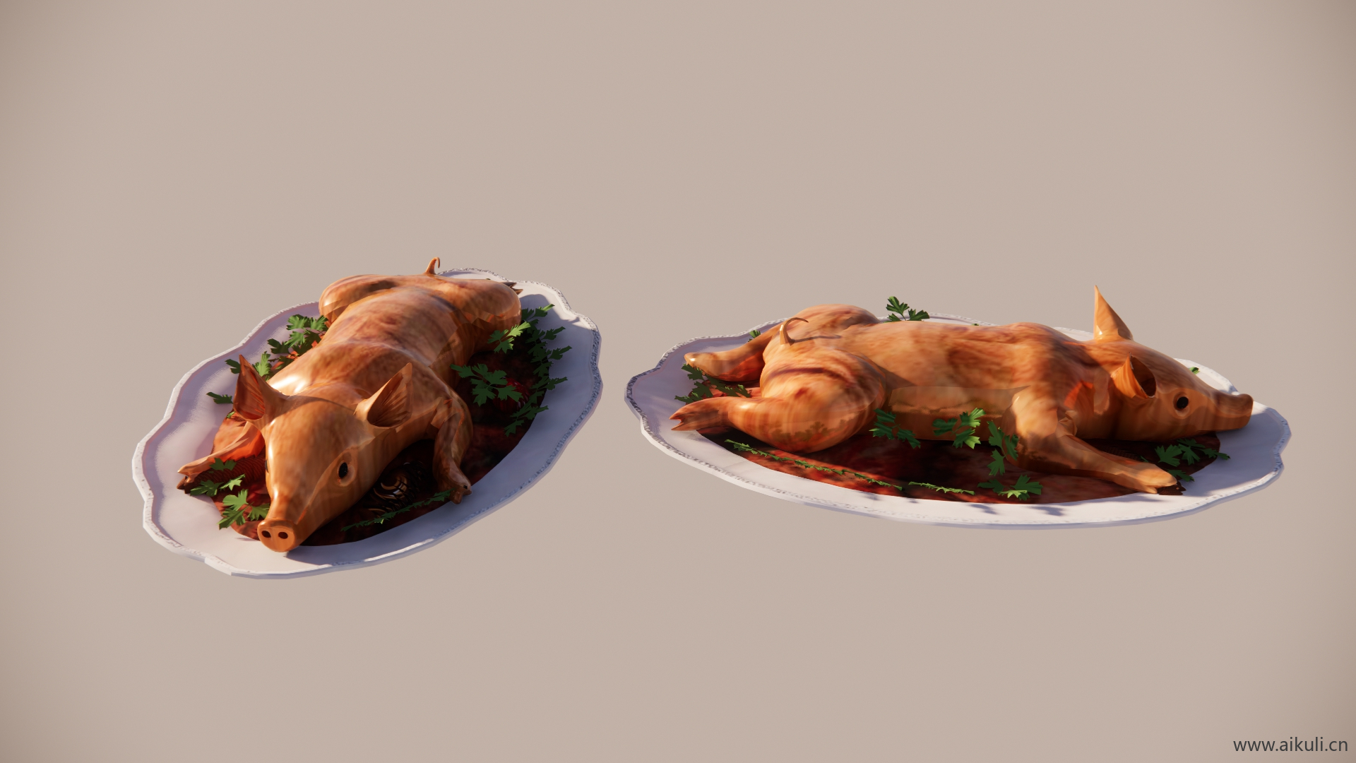 美食烧猪