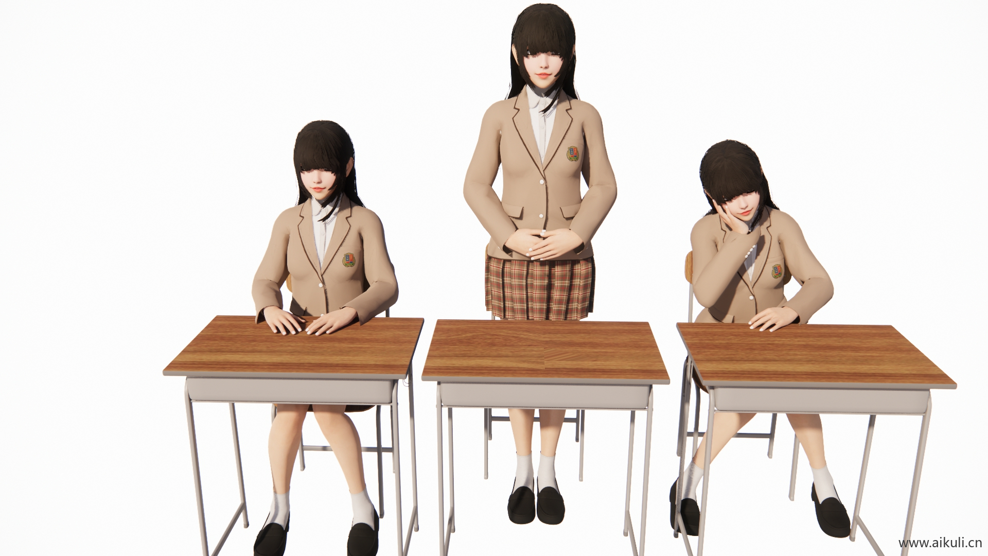 女学生女生人物