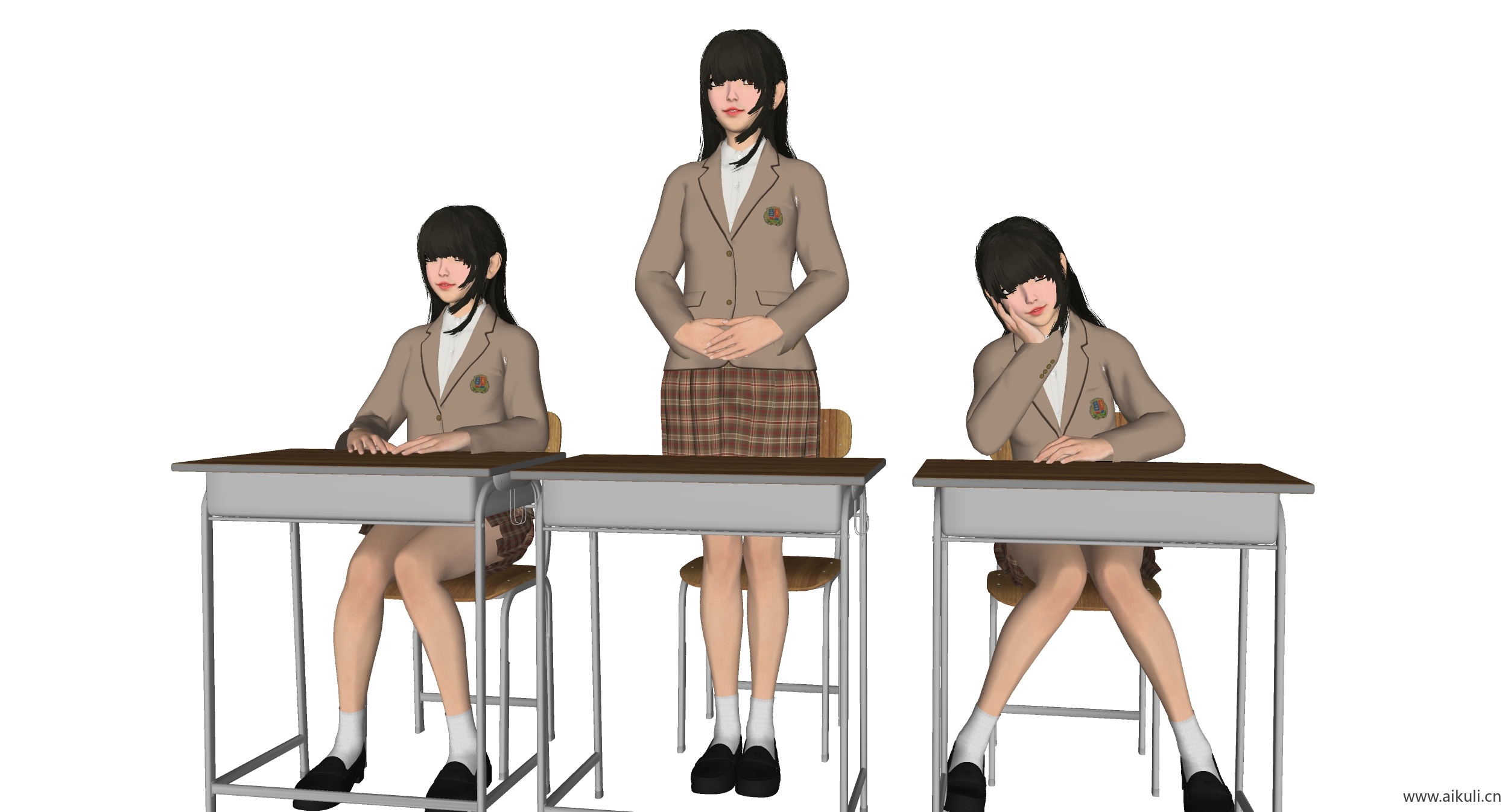 女学生女生人物