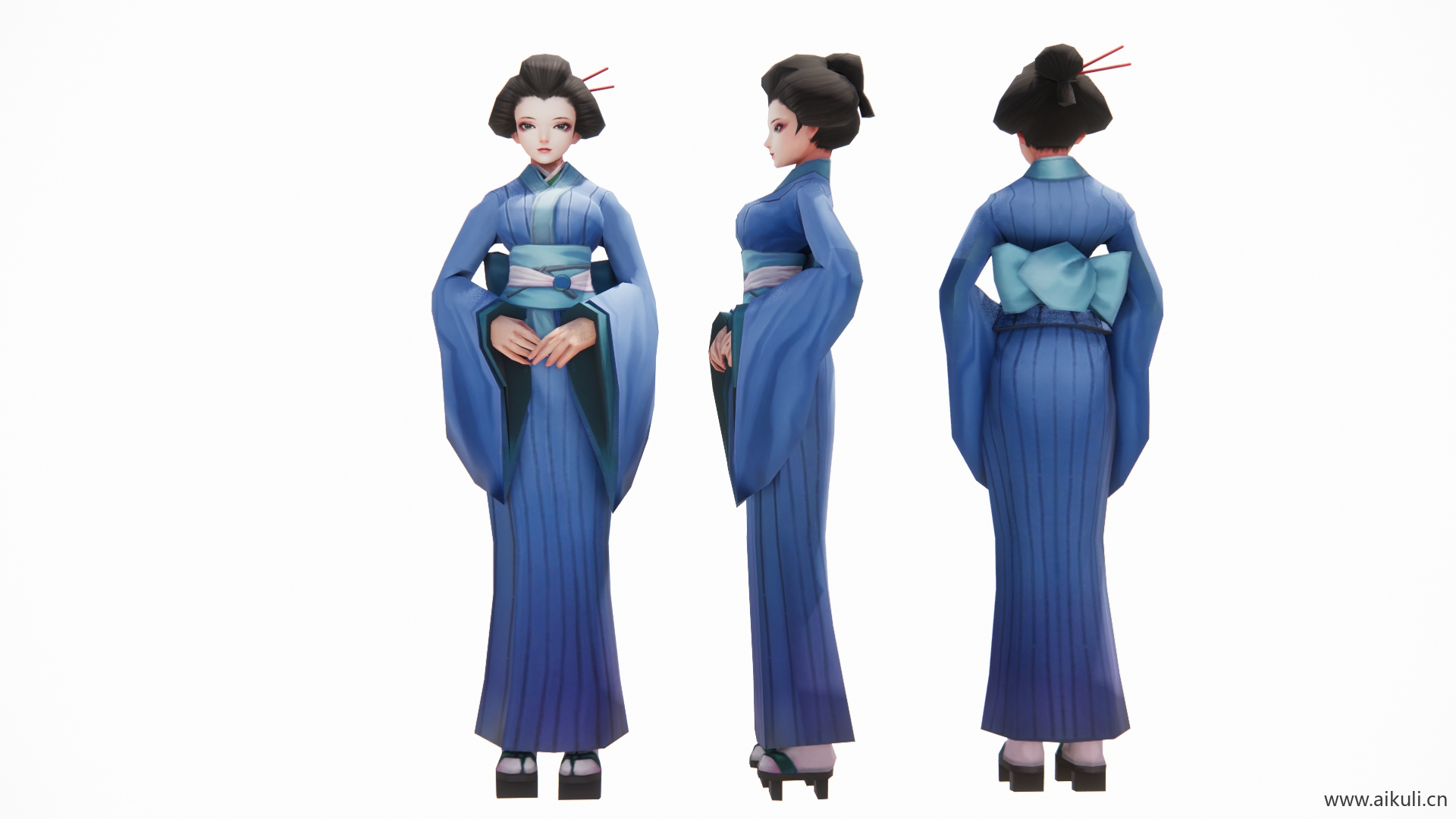 日式和服服装人物