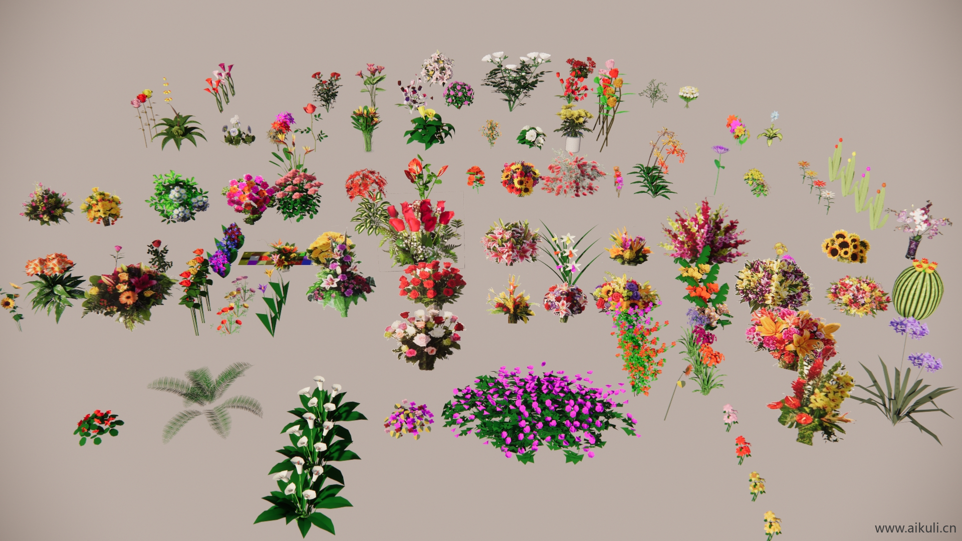 2D鲜花花束