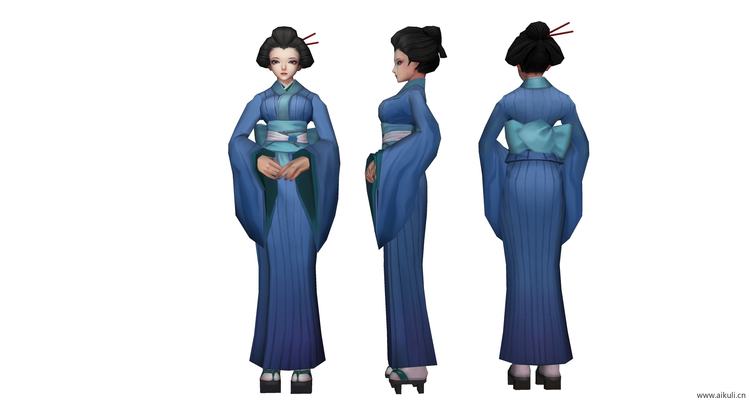 日式和服服装人物