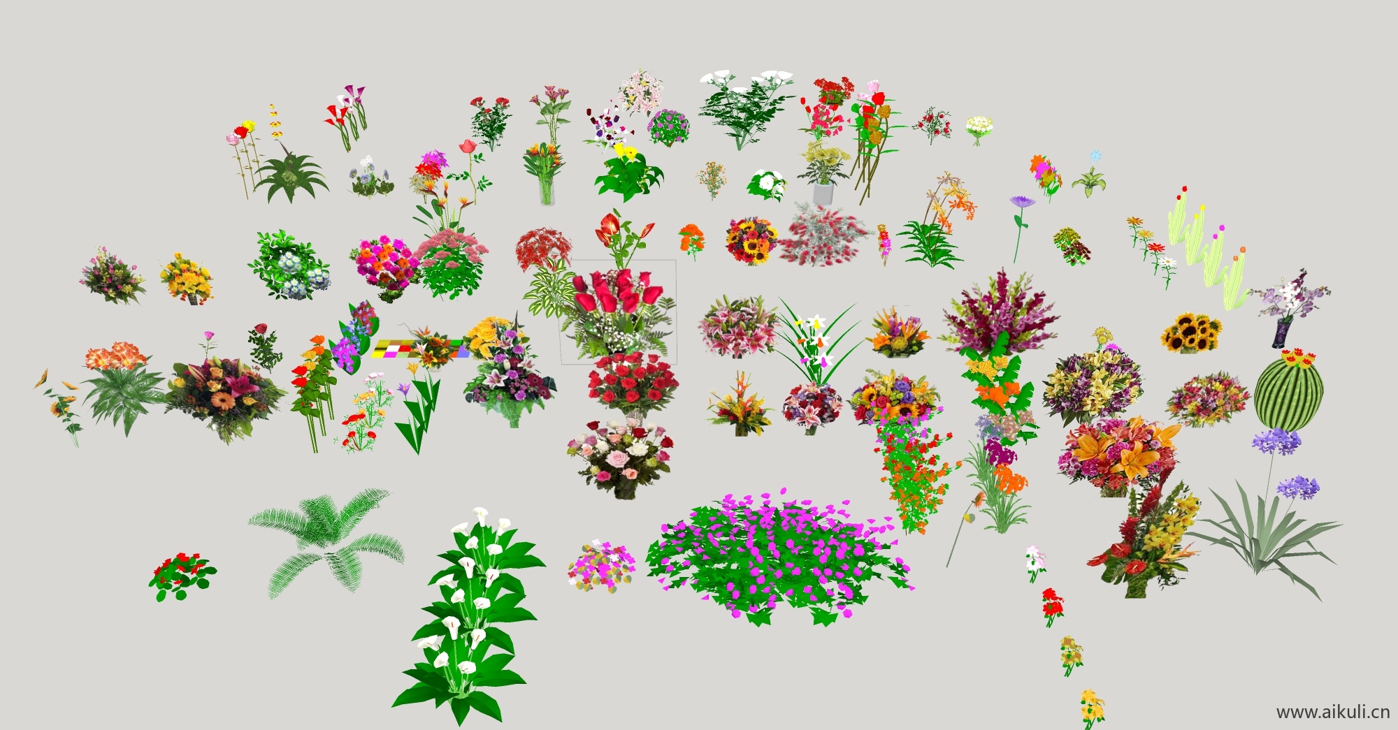 2D鲜花花束