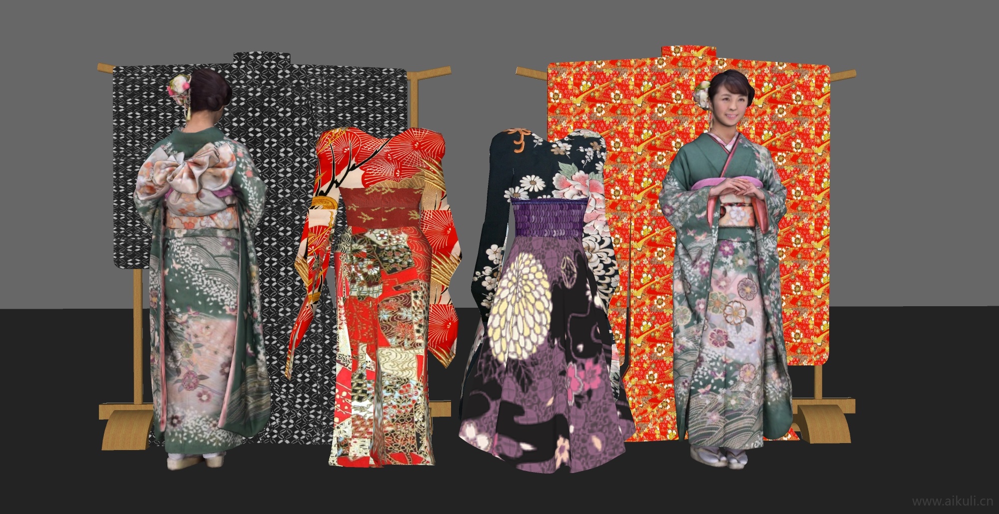 和服服装人物