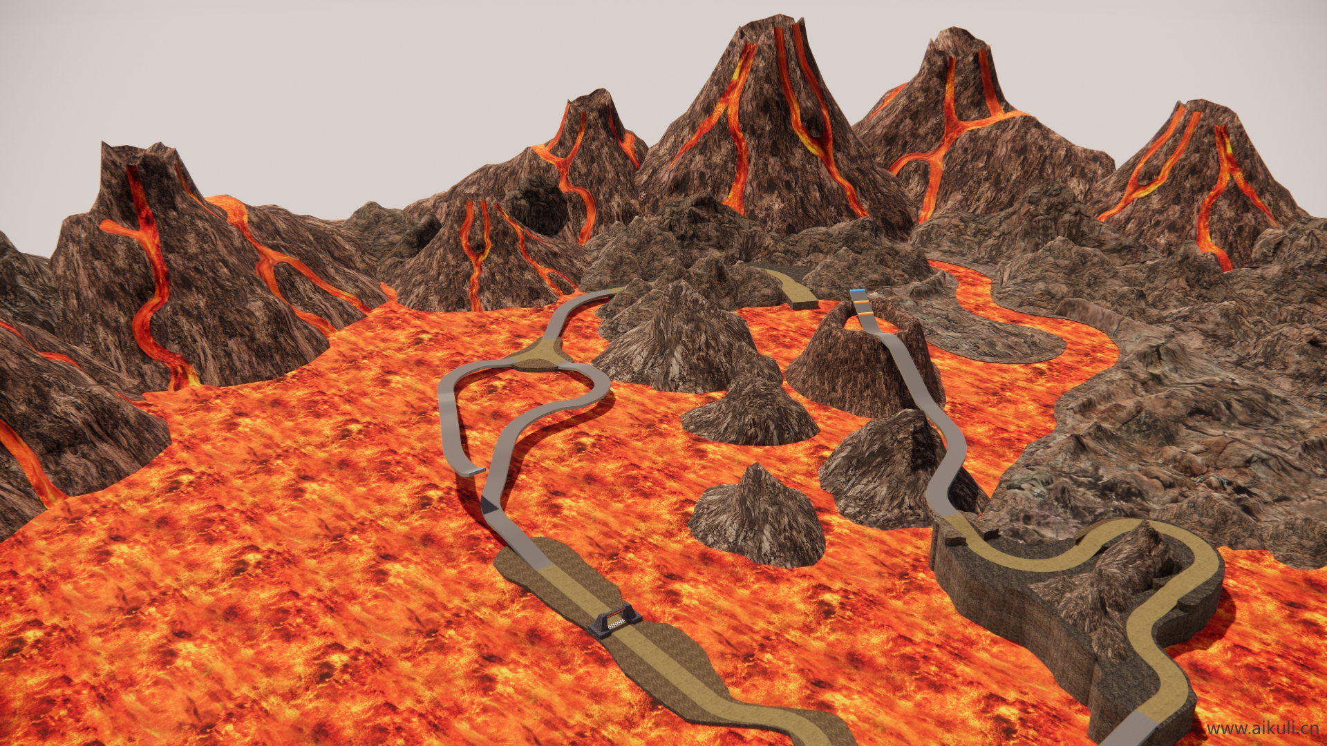 火山谷