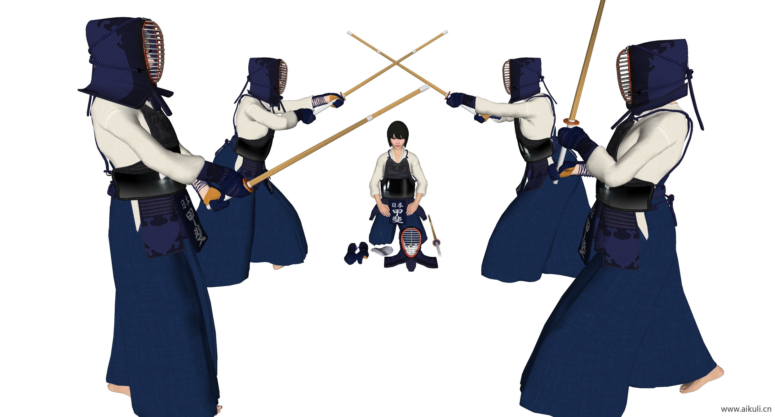日本女人击剑