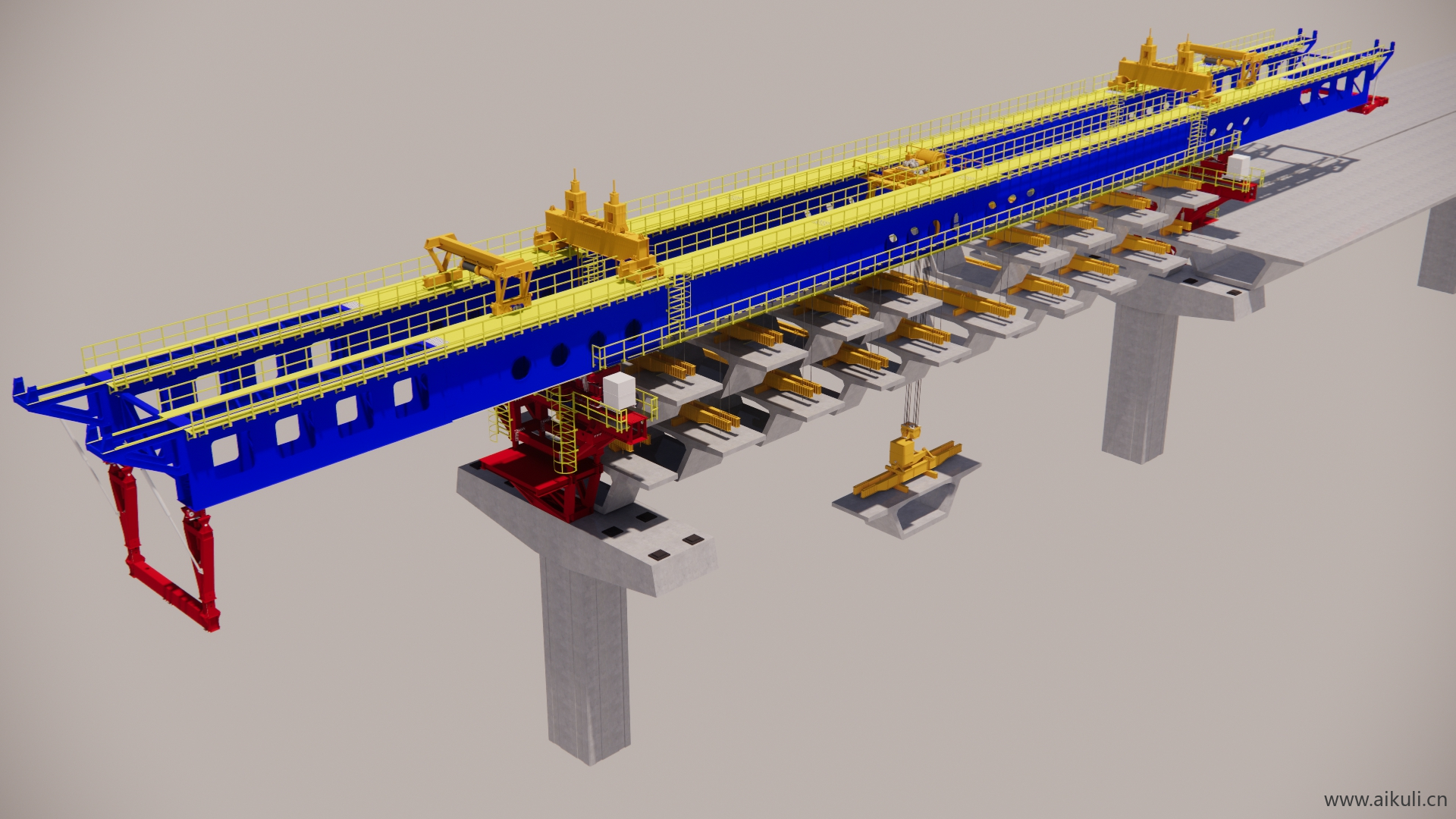 安装梁全跨