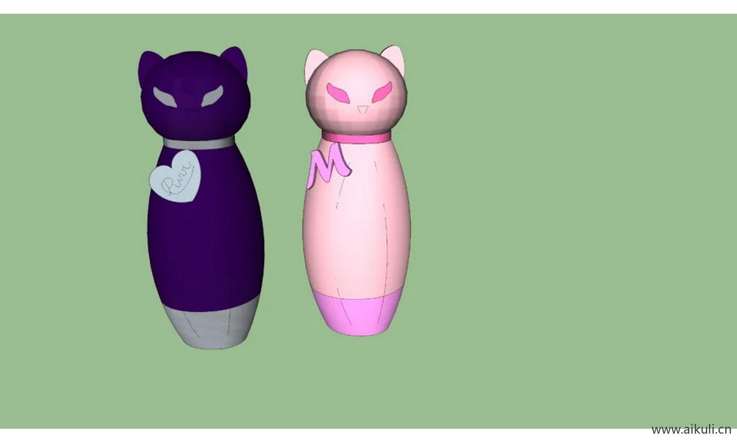 卡通猫雕塑