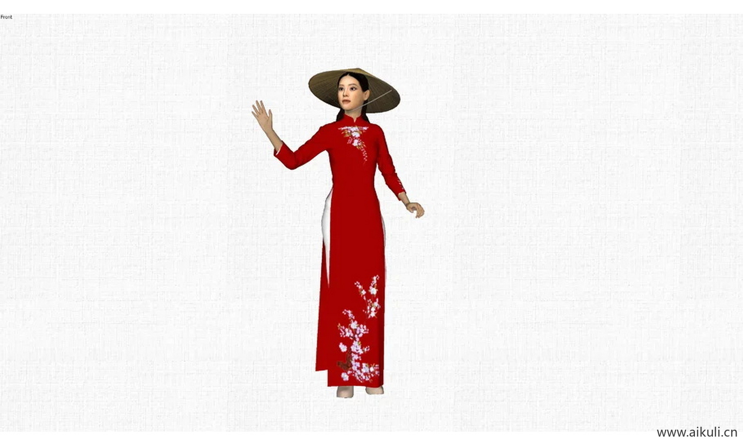 斗笠美女人物