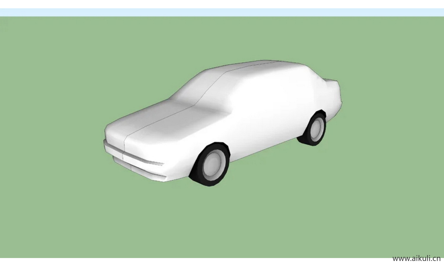 高多边形3D轿车模板