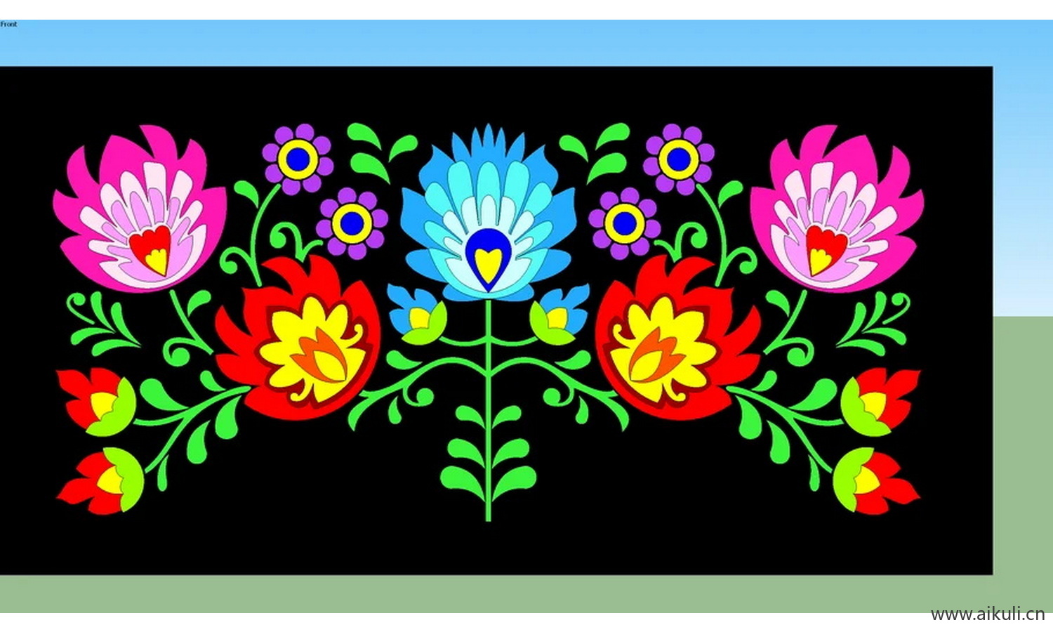 花序图案