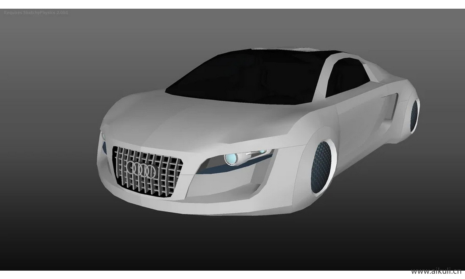 奥迪RSQ的3D模型 #奥迪 #奥迪