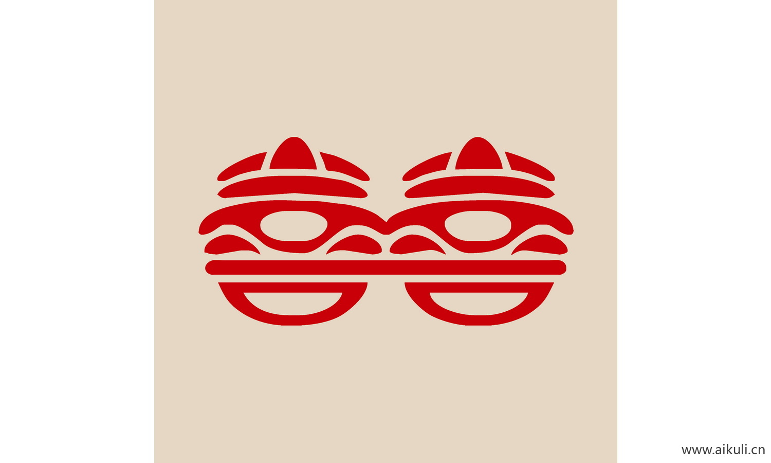 中式传统艺术G-PSD分层婚庆双喜喜字
