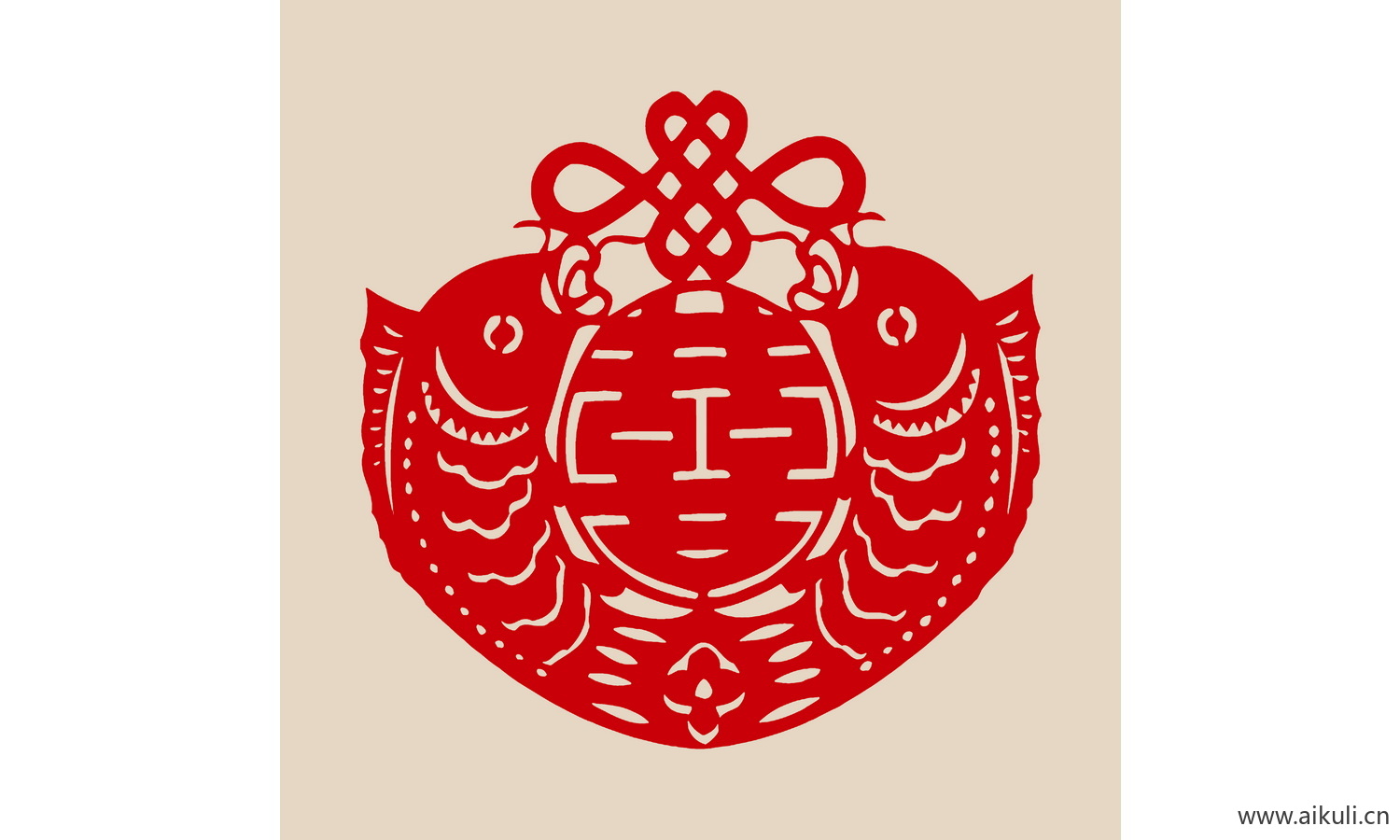 传统艺术C-PSD分层婚庆双喜喜字剪纸剪影