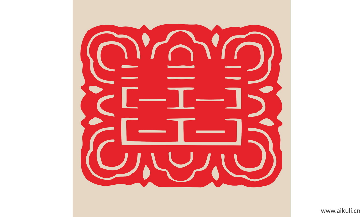 N-PSD分层婚庆双喜喜字传统艺术剪纸剪影