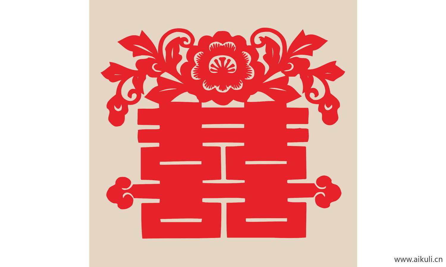 Q-PSD分层 婚庆 双喜 喜字 传统 艺术 剪纸 剪影