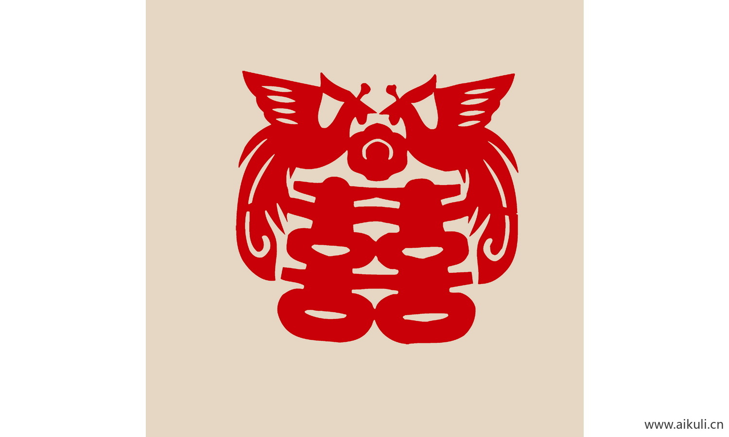 中式传统艺术T-PSD分层婚庆双喜喜字