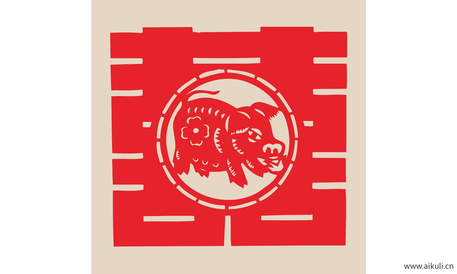 M-PSD分层 婚庆 双喜 喜字 传统 艺术 剪纸 剪影