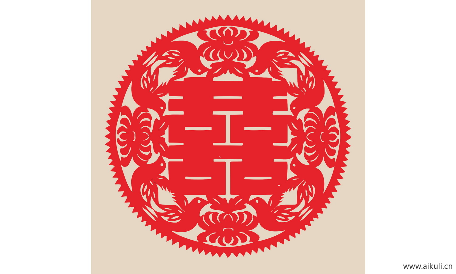 I-PSD分层 婚庆 双喜 喜字 传统 艺术 剪纸 剪影