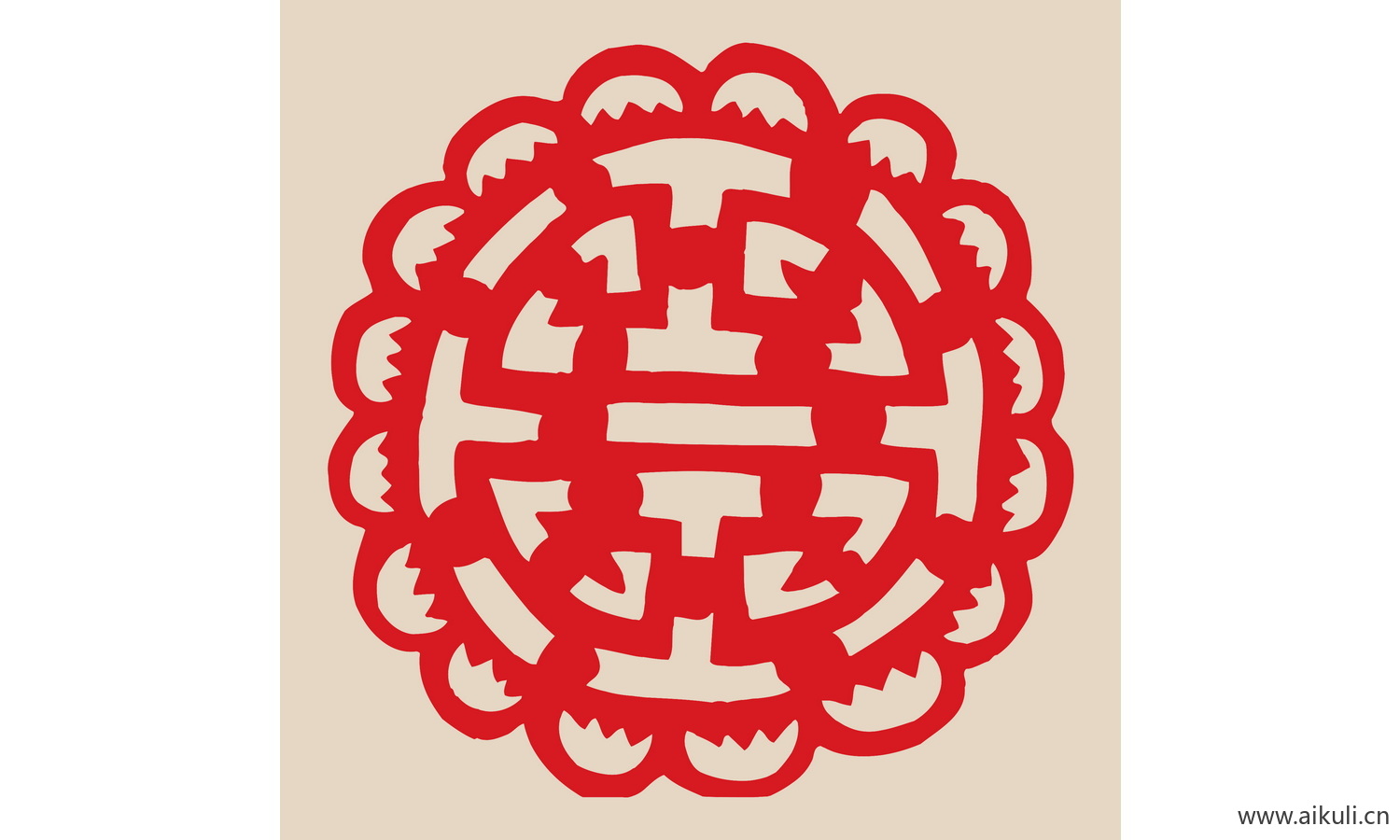 喜字 传统 艺术Q-PSD免扣剪纸