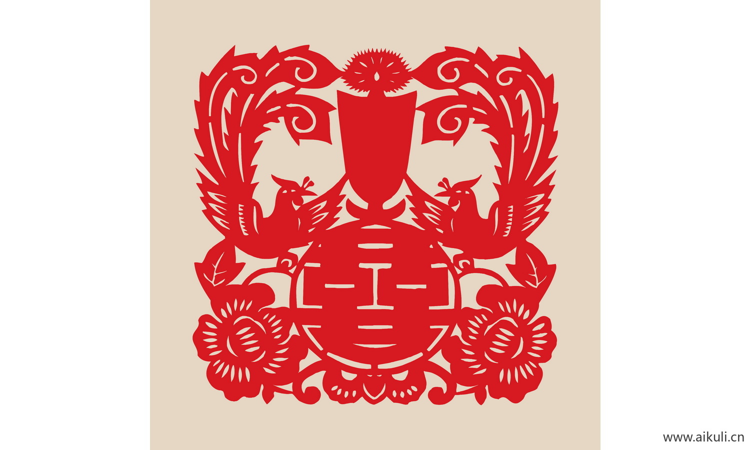 喜字传统艺术B-PSD免扣剪纸