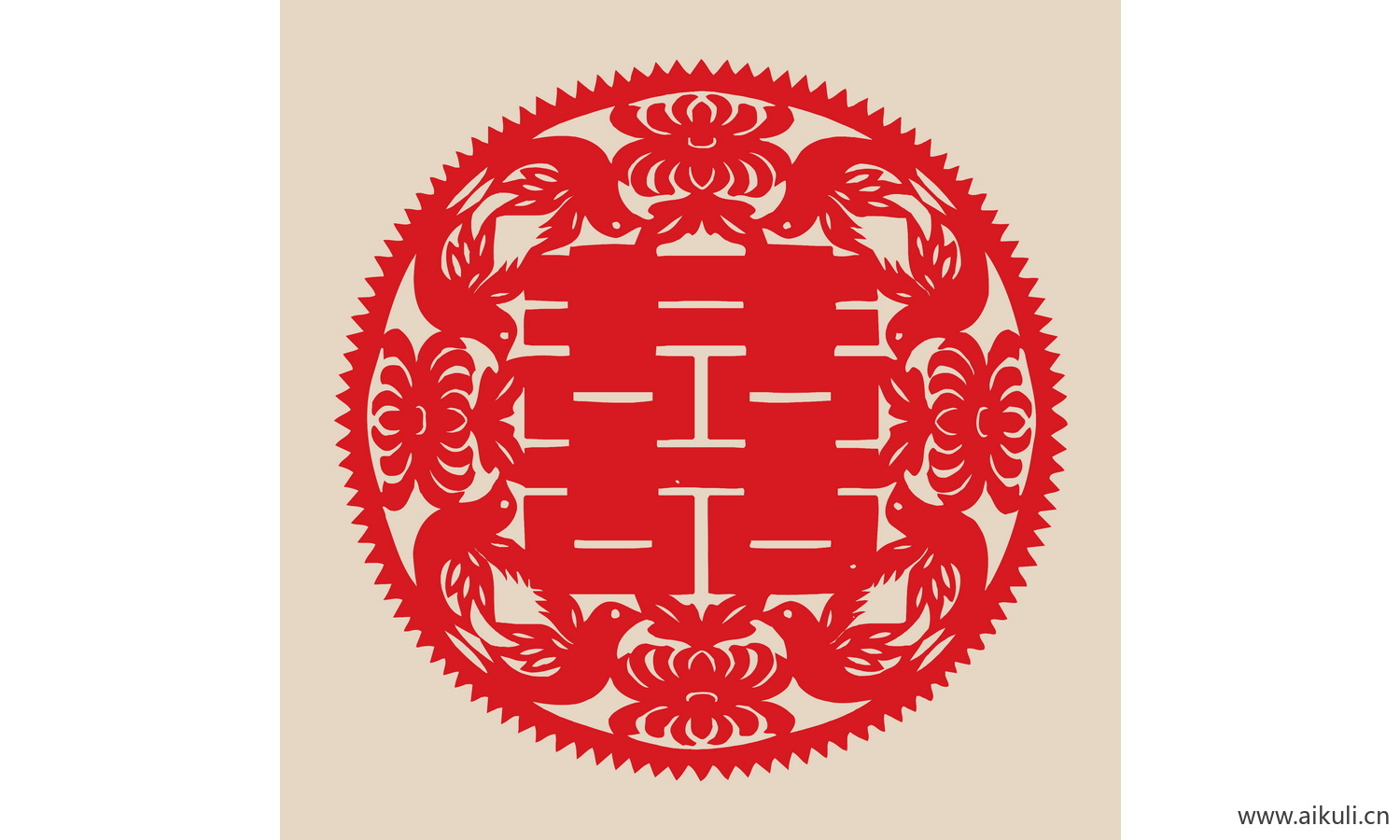 喜字 传统 艺术I-PSD免扣剪纸